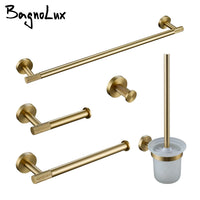 Porte-Serviette Mural Doré Brossé Kit Modulable