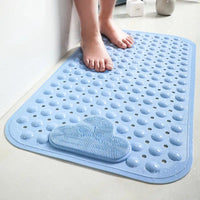 Tapis de Douche Massant Ventouses Trous de Vidange 40x70cm