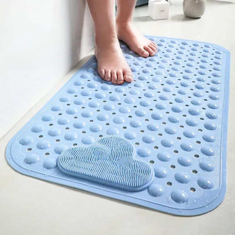 Tapis de Douche Massant Ventouses Trous de Vidange 40x70cm