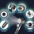 Pommeau de Douche Turbo Filtrant avec Flexible et Support