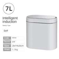 Poubelle de Salle de Bain à Capteur Design Cannelé Doré