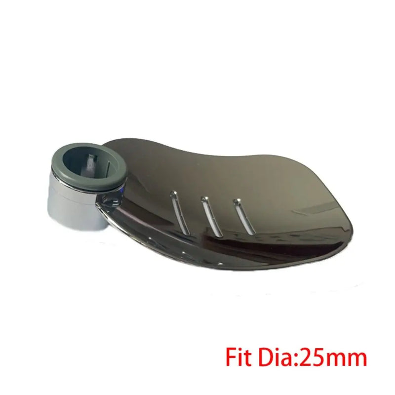 Porte-Savon de Douche Coulissant pour Barre 22, 24 ou 25 mm, Chromé