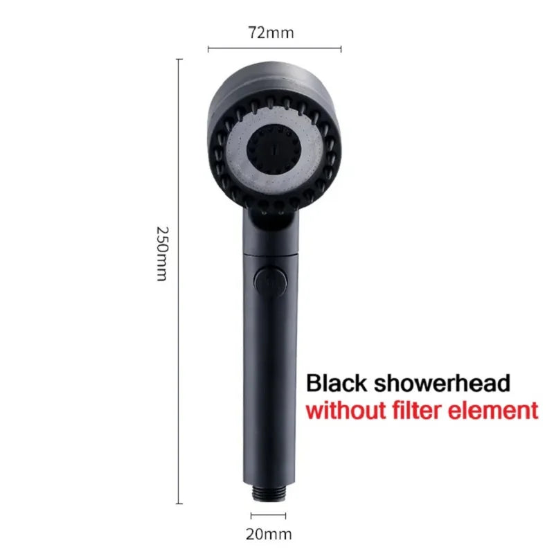 Pommeau de Douche à Filtre Haute Pression 3 Modes