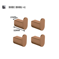 Ensemble d'Accessoires de Salle de Bain Or Rose Brossé