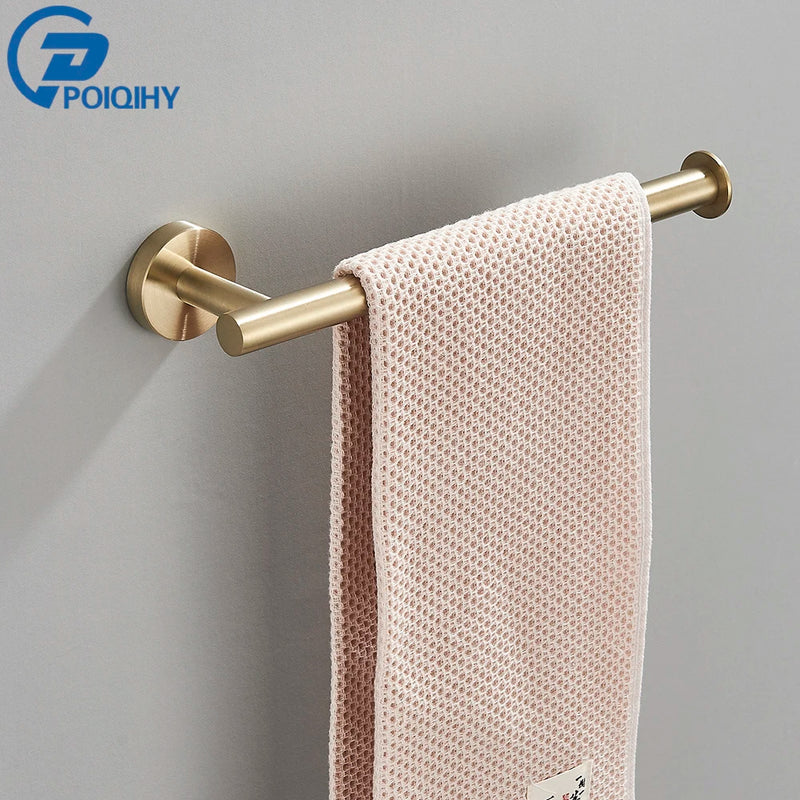 Accessoires Salle de Bain Doré Brossé à la Pièce ou en Kit de 4