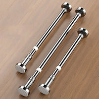 Tringle de Douche Inox Télescopique, Noir, Blanc ou Argent, 35 à 80 cm