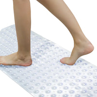 Tapis de Douche PVC Antidérapant à Ventouses 78 x 38 cm, 4 Coloris