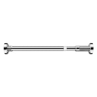 Tringle de Douche Inox Télescopique, Noir, Blanc ou Argent, 35 à 80 cm