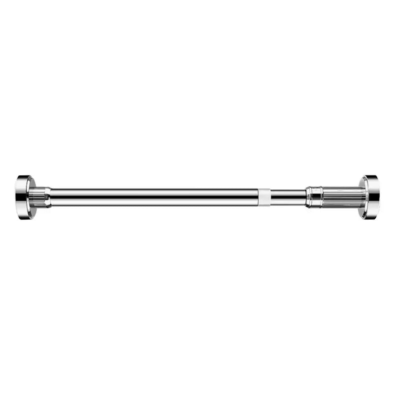 Tringle de Douche Inox Télescopique, Noir, Blanc ou Argent, 35 à 80 cm