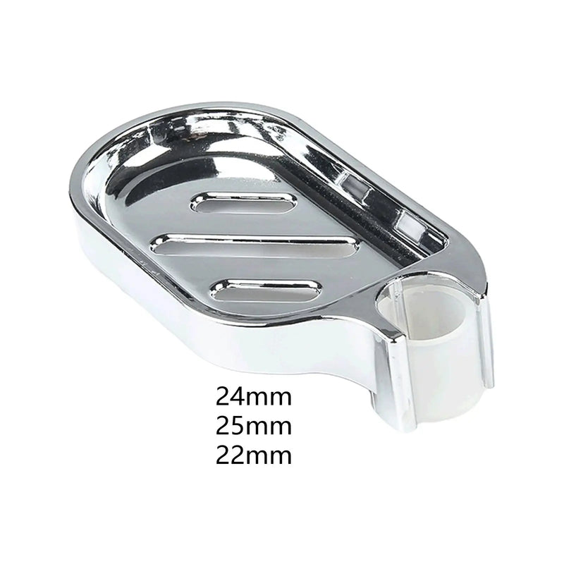 Porte-Savon Chromé Drainant à Clipser pour Barre de Douche, 16,2 x 8,8 cm