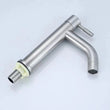 Robinet Lave-Main Inox 304 Noir ou Brossé, Bec Droit ou Courbé