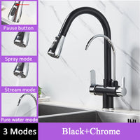 Mitigeur Cuisine Col de Cygne Eau Filtrée Extractible, 8 Finitions