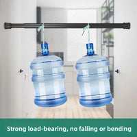 Barre de Douche Extensible Sans Perçage, Blanc ou Noir, 50 à 120 cm