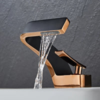 Mitigeur Lavabo Cascade Design Laiton Monotrou, 8 Finitions, Bonde en Option