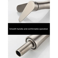 Robinet Lave-Main Eau Froide en Inox 304 Brossé, 13,4 cm de Haut