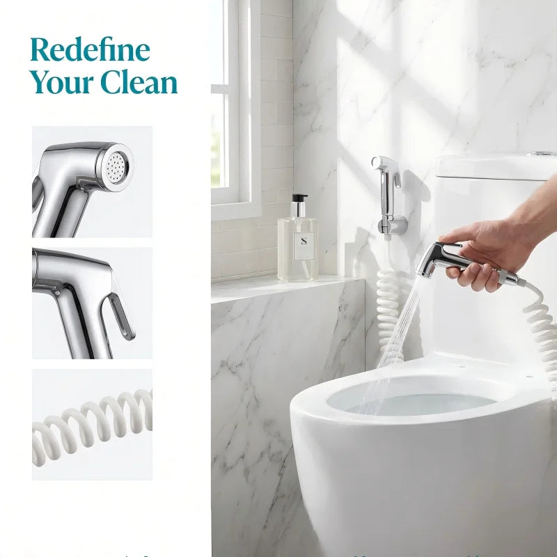 Douchette WC Bidet à Main Kit Complet