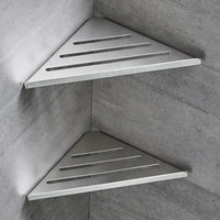 Étagère de Douche d'Angle Inox Noir ou Argent 31 x 21 cm