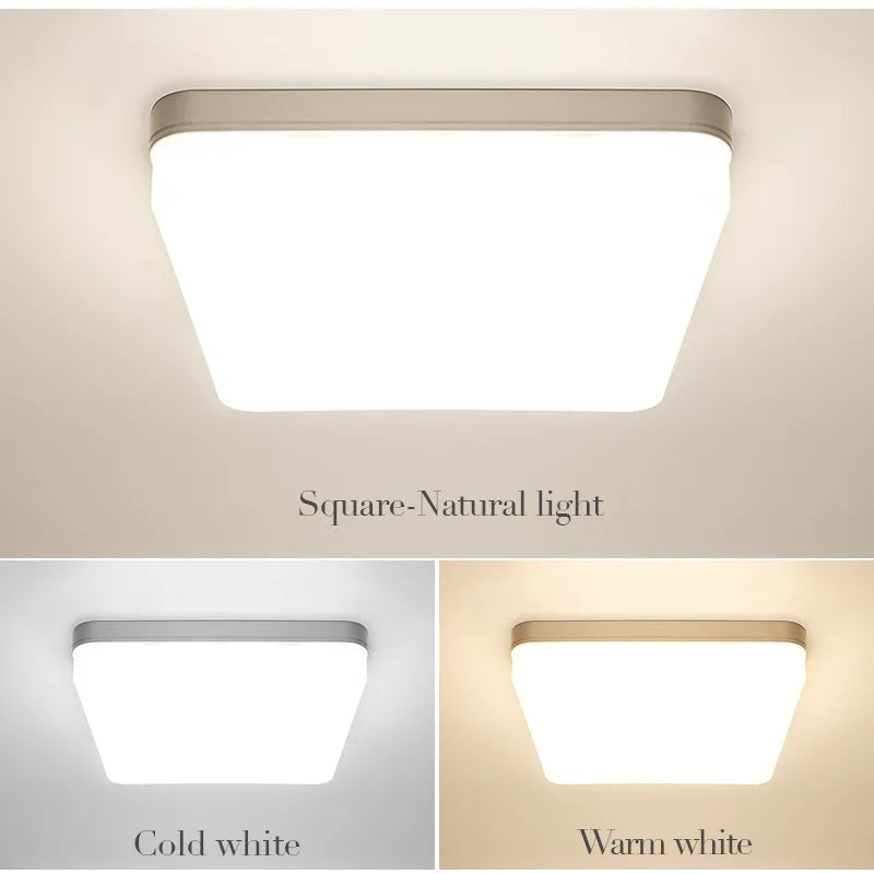 Plafonnier LED Carré Cuisine 3 Teintes 18 à 45 W