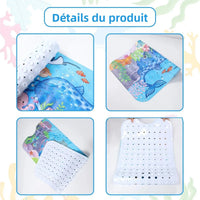 Tapis de Baignoire Antidérapant Extra Long 40 x 100 cm à Ventouses