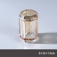 Accessoires Salle de Bain en Verre Cristal à la Pièce, 19 Articles