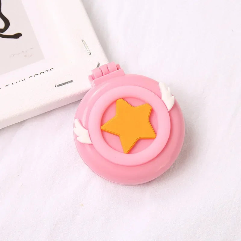 Miroir de Poche Pliant avec Brosse à Coussin d'Air, 22 Motifs