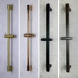 Barre de Douche Réglable Inox 64 cm, Ronde ou Carrée, 6 Finitions