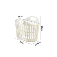 Panier à Linge Pliable Ajouré en Plastique, 3 Tailles, 4 Coloris