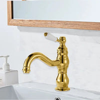 Robinet Lavabo Laiton Trou Unique 6 Finitions