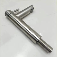 Robinet Lave-Main Eau Froide Inox 304 Noir ou Brossé, 18 cm