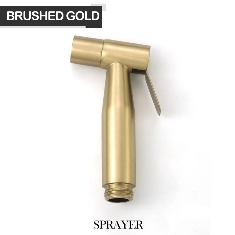 Douchette WC Kit Vanne et Flexible ou Pièces Seules, 4 Finitions