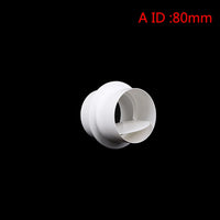 Clapet Anti-Retour Hotte et Ventilation, PVC Blanc, 80 à 200 mm