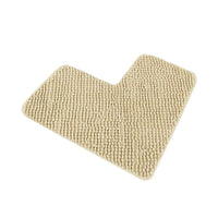 Tapis de Bain Chenille en L pour Douche d'Angle 80 x 80 cm