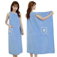 Serviette de Bain Robe pour Femme à Poche Marguerite, 100 x 130 cm