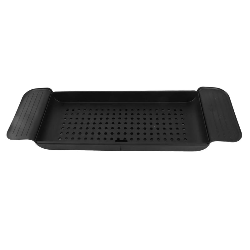 Plateau de Baignoire Extensible en ABS Noir ou Blanc, avec Drainage