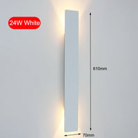 Applique Murale LED Rectangulaire Haut et Bas, Aluminium, 9,8 à 61 cm