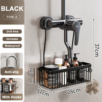 Étagère de Douche à Suspendre Sans Perçage, Panier Rectangulaire ou Ovale
