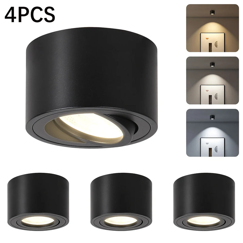 Spot LED Encastrable Cuisine 3 Teintes Noir et Blanc