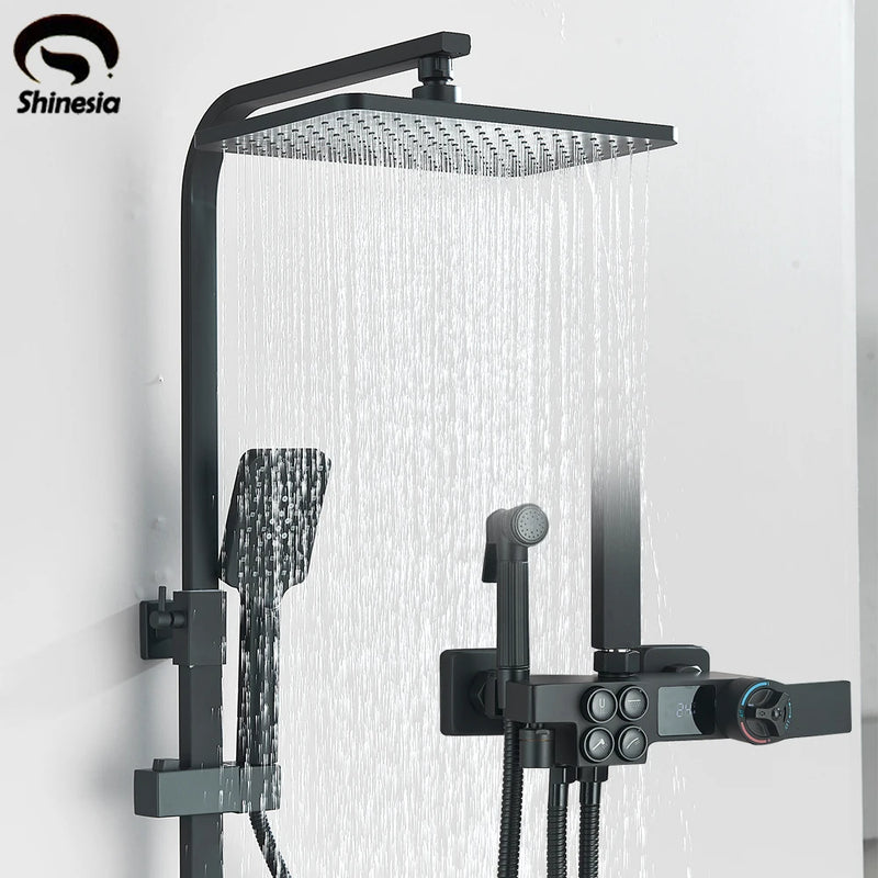 Colonne de Douche Thermostatique Numérique Baignoire Bidet