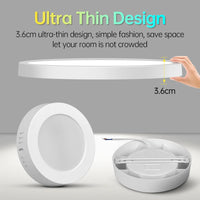 Plafonnier Cuisine LED Rond ou Carré Ultra Fin, Blanc Froid, 10 à 30 W
