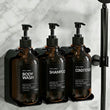 Distributeur de Savon Mural Douche Sans Perçage Lot de Flacons