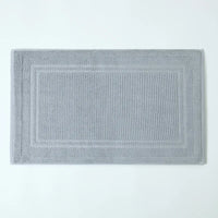 Tapis de Bain Coton Absorbant 45 x 75 cm, Motif Chevrons ou Cadre