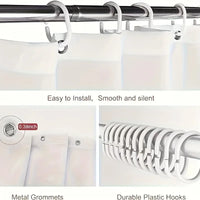 Rideau de Douche Motif Têtes de Souris Noir Blanc Gris, 15 Dimensions