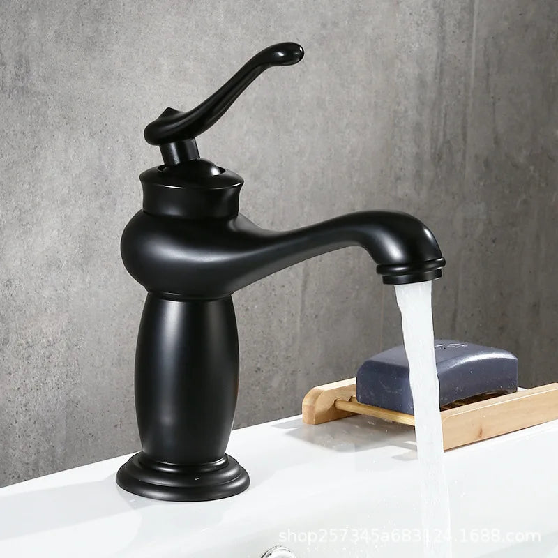 Robinet Lavabo Rétro Laiton Bronze Antique