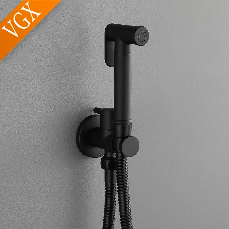 Douchette WC Eau Froide Flexible Inox 1,5 m, 4 Finitions