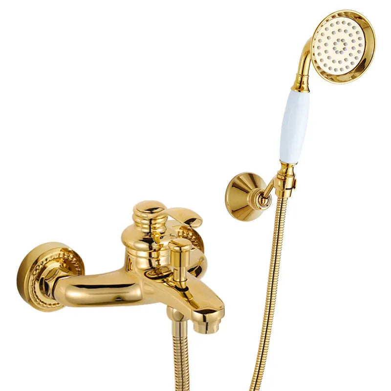 Colonne de Douche Classique Laiton Douchette Main Baignoire