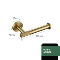 Accessoires Salle de Bain Laiton Doré Brossé Moleté à la Pièce, 20 Articles