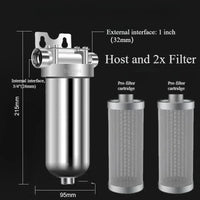 Préfiltre à Sédiments Inox 304 Toute la Maison, Tamis 40 Microns
