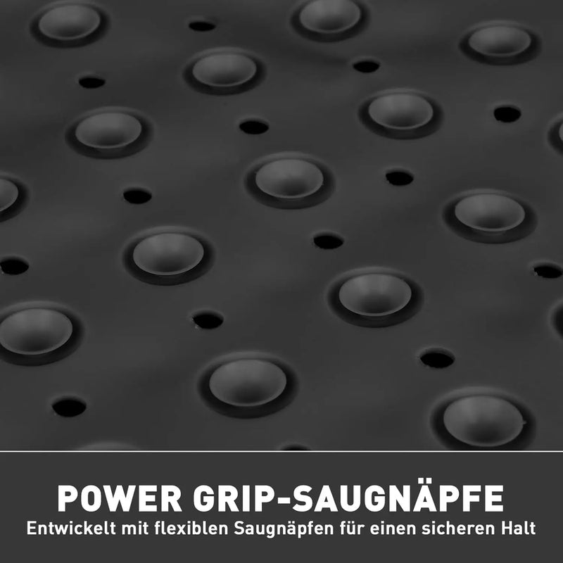Tapis de Douche d'Angle Antidérapant à Ventouses 53 x 53 cm