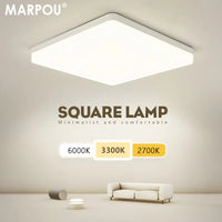 Plafonnier LED Carré Cuisine 3 Teintes 18 à 45 W