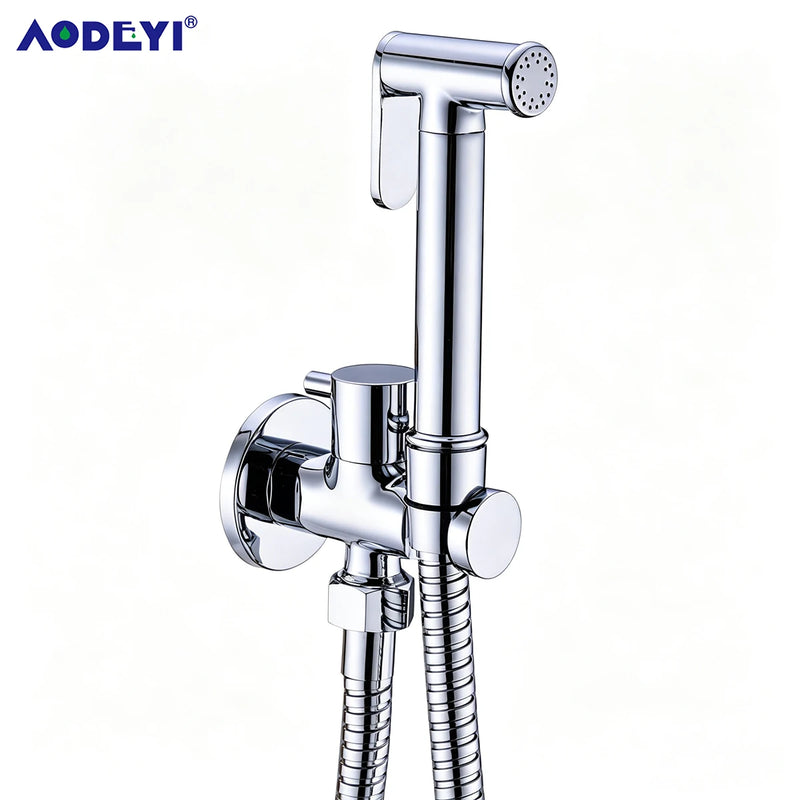 Kit Douchette WC Laiton Chromé avec Flexible Inox 120 cm